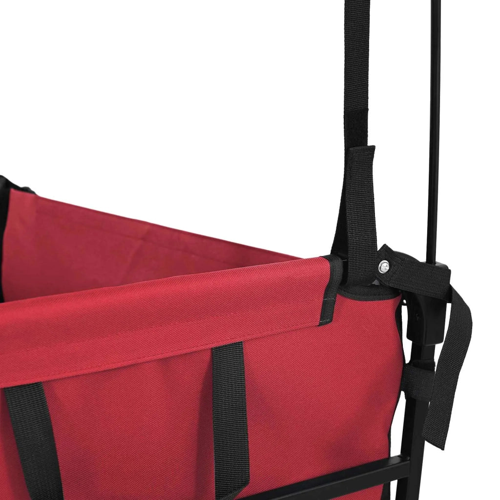 Carrello a Mano Pieghevole Rosso 105 x 56,5 x 116 cm CFW7119673