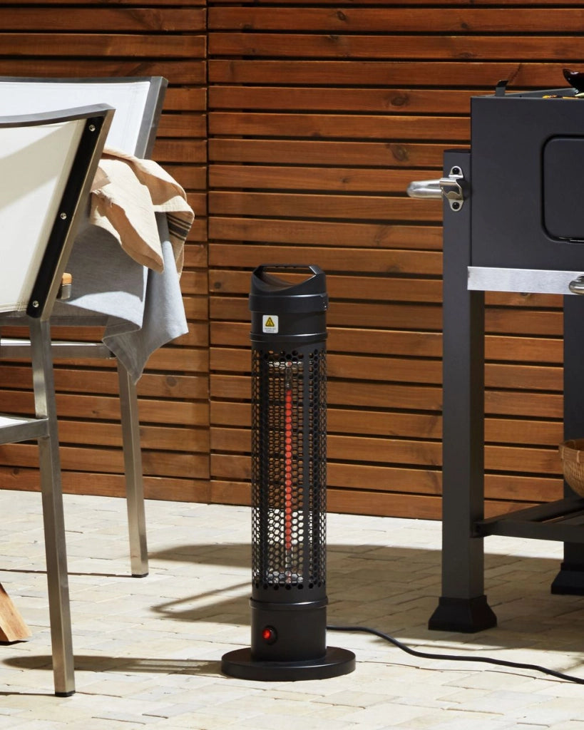Stufa elettrica da esterno colore nero 1000 W freestanding portatile esterno giardino patio