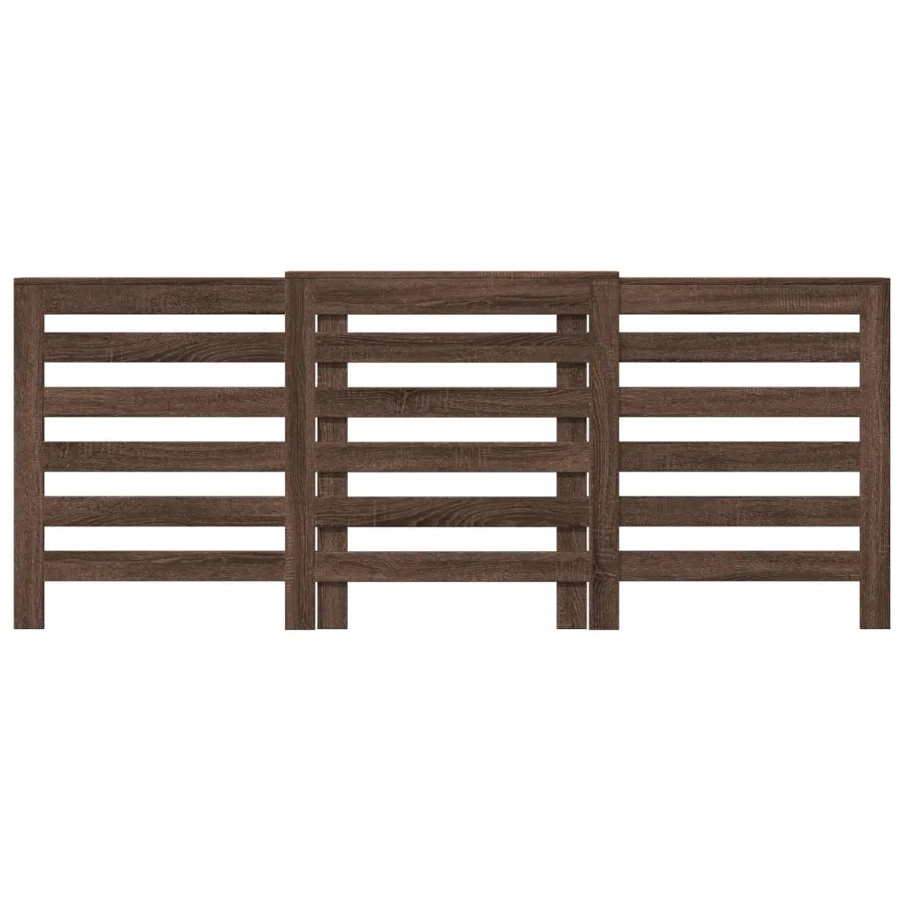 vidaXL Copertura Termosifone Rovere Marrone 205x21,5x83,5 Multistrato