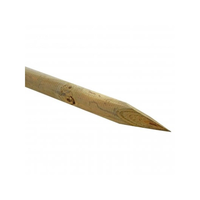 Palo Rotondo Con Punta In Legno 200x8cm