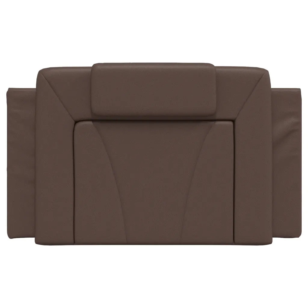Cuscino Testiera Viana Marrone 80 cm in Similpelle 374762