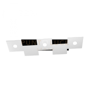 ECCENTRIC APPLIQUE-PLAFONIERA 3 LUCI + 2 DECORATIVO GRIGIO 1156-3L2D-GR