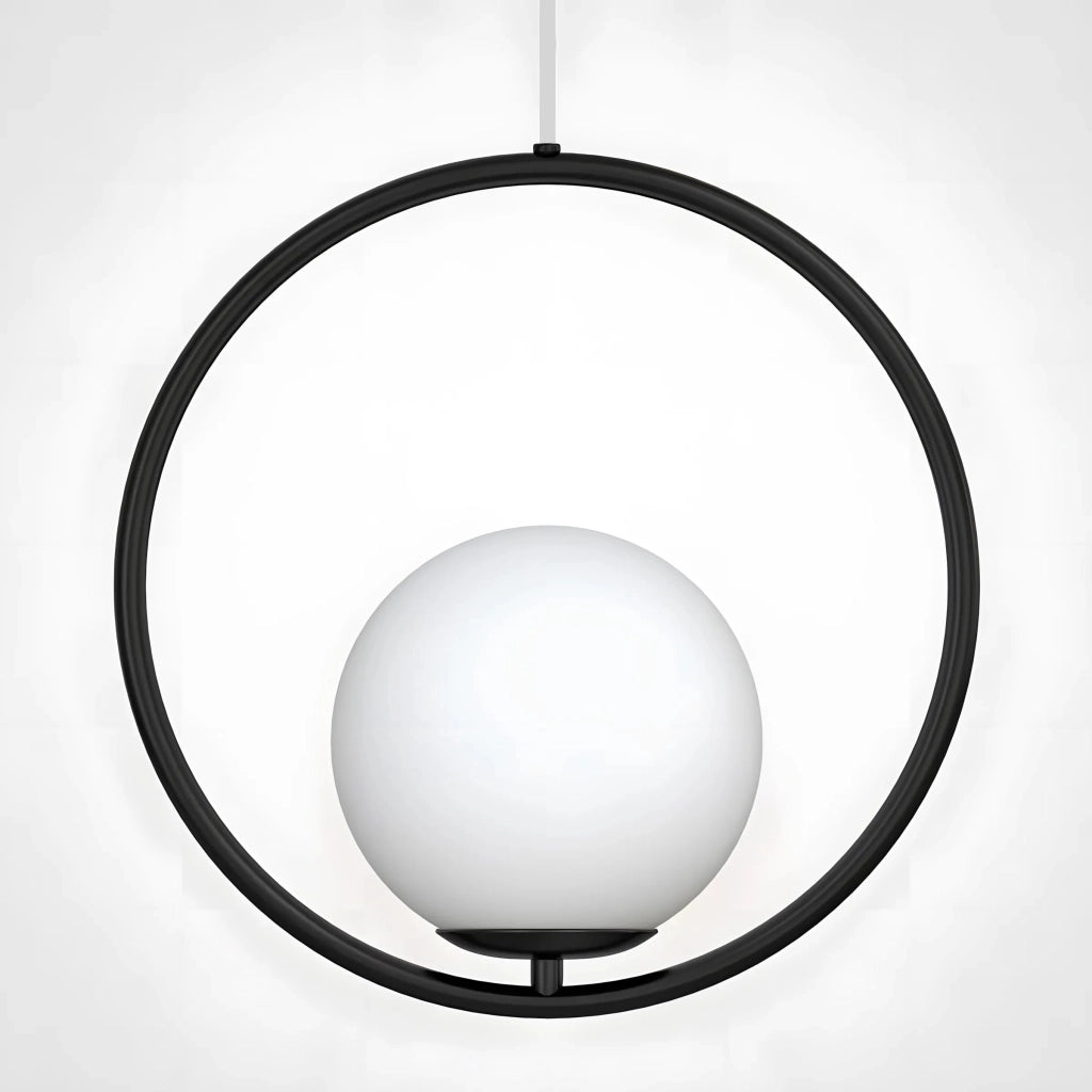 Lampada Da Soffitto Pensile Di Vetro Palla Oro Bianco Oro G110-1w Black White