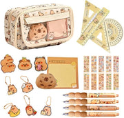 Set di scrittura per bambini da 25 pezzi, contenitore per scrittura, articoli per la scrittura, contenitore per scrittura, set di scrittura, contenitore per scrittura, penne, set di regalo per bambini.