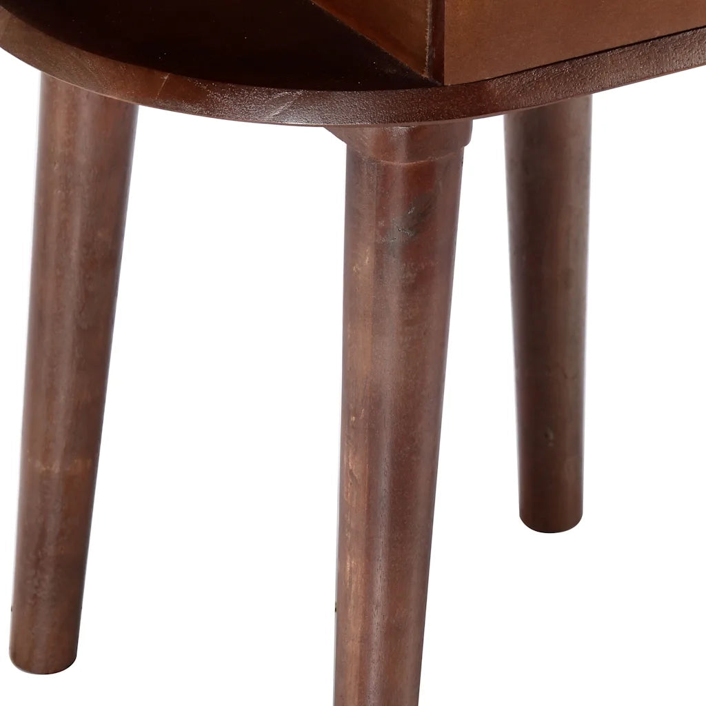 Comodino 50x35x55 cm in Legno Massello di Acacia 282871