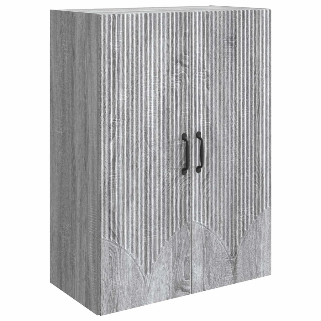 Mobiletto a muro Sonoma grigio 66 x 34,5 x 90 cm