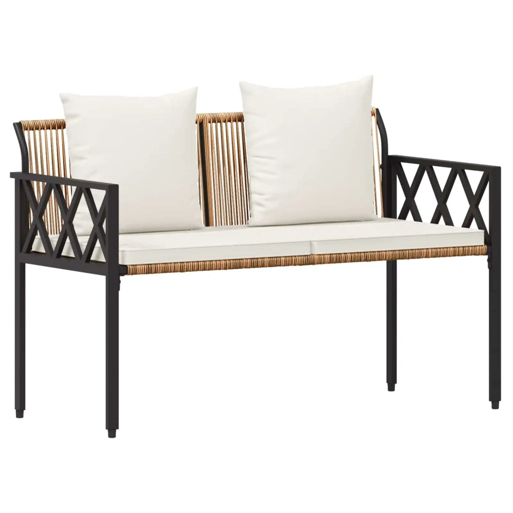 Panchine da esterno 2 -Seater 116 x 56 x 75 cm polyrattan 42025354