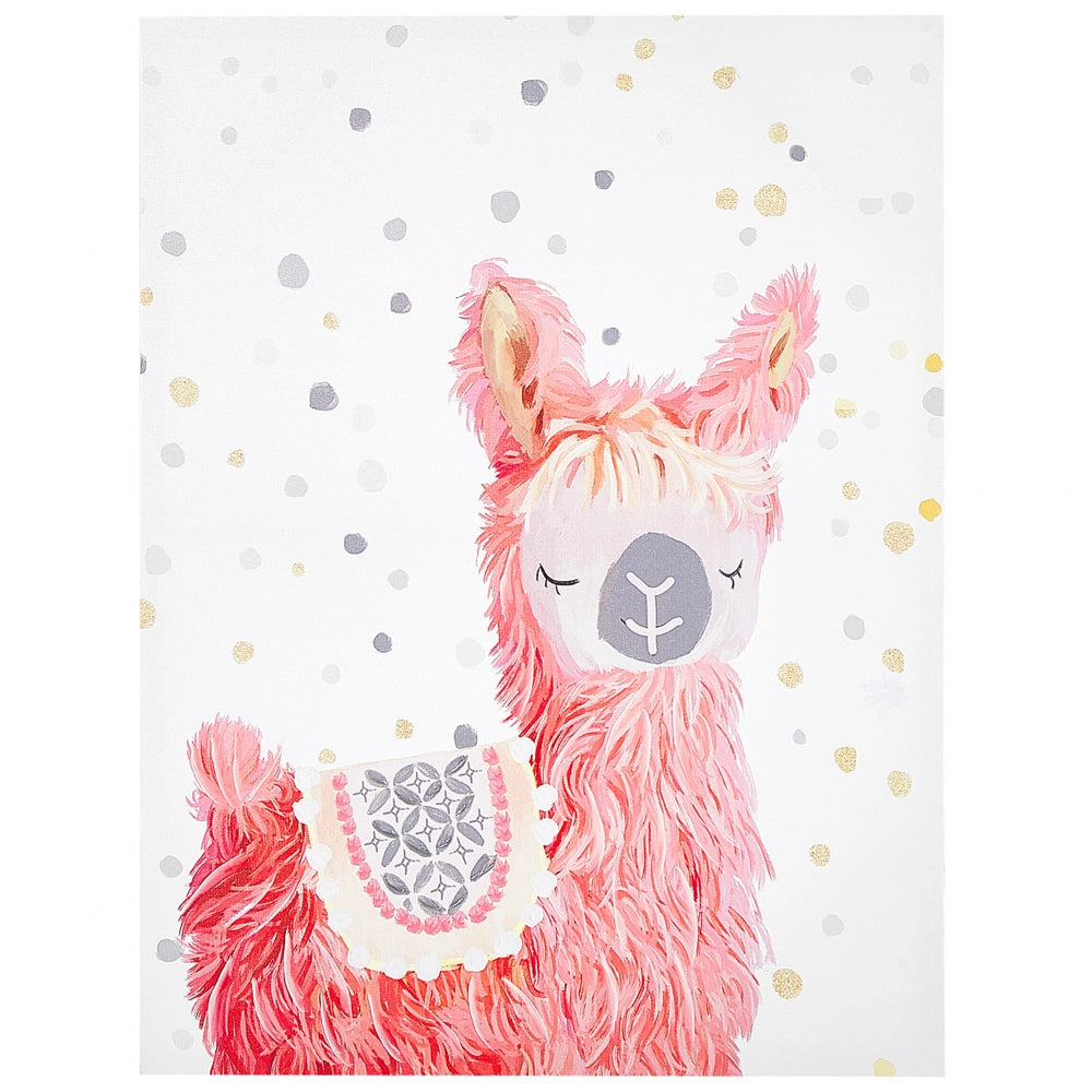 Stampa artistica su tela da parete in poliestere rosa 60 x 80 cm per la camera dei bambini