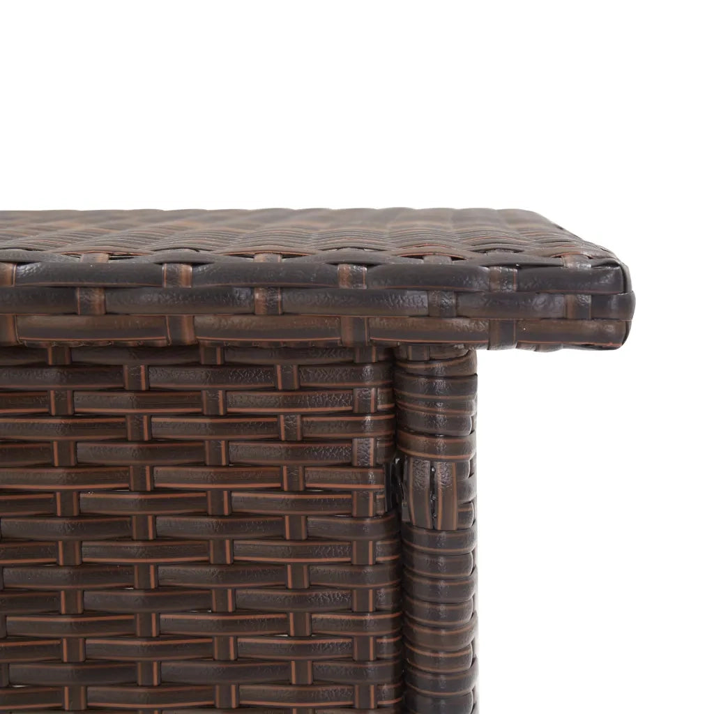 Tavolino da T¨¨-Tavolino da Salotto-Tavolo Marrone 50x50x47 cm in Polyrattan