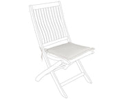 Cuscino Sedia da Esterno Seduta classica Sfoderabile Giardino 42 x 42 Bizzotto Colore: Naturale