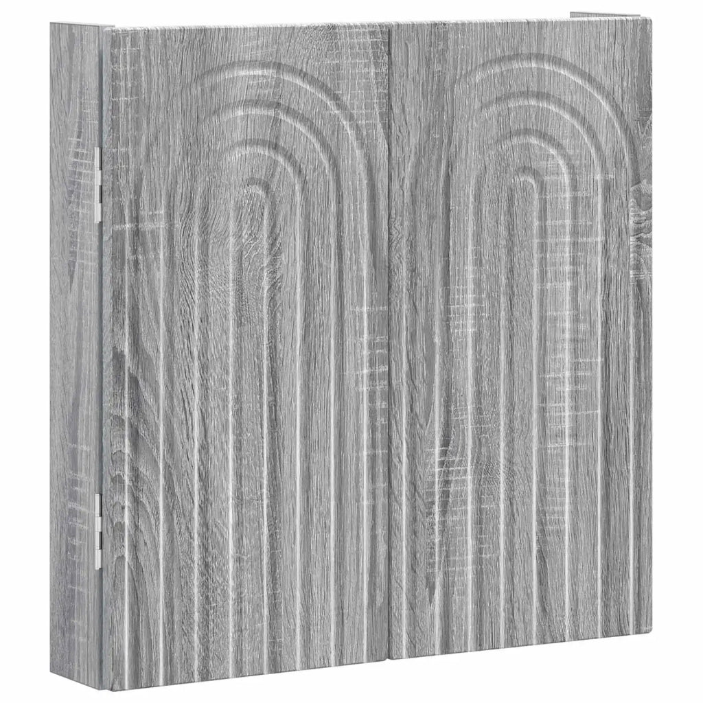 Armadio per Dartboard ALKMAAR Sonoma grigio 896231