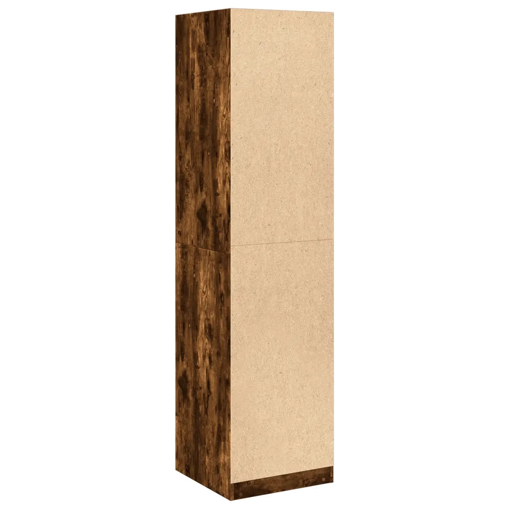 Armadio Rovere Fumo 50x50x200 cm in Legno tecnico 3307715