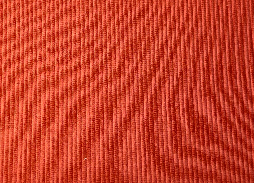 Copriseduta Sofà Elasticizzato Tinta Unita Smile Tessuto Millerighe - Seduta 2 Posti - Arancio