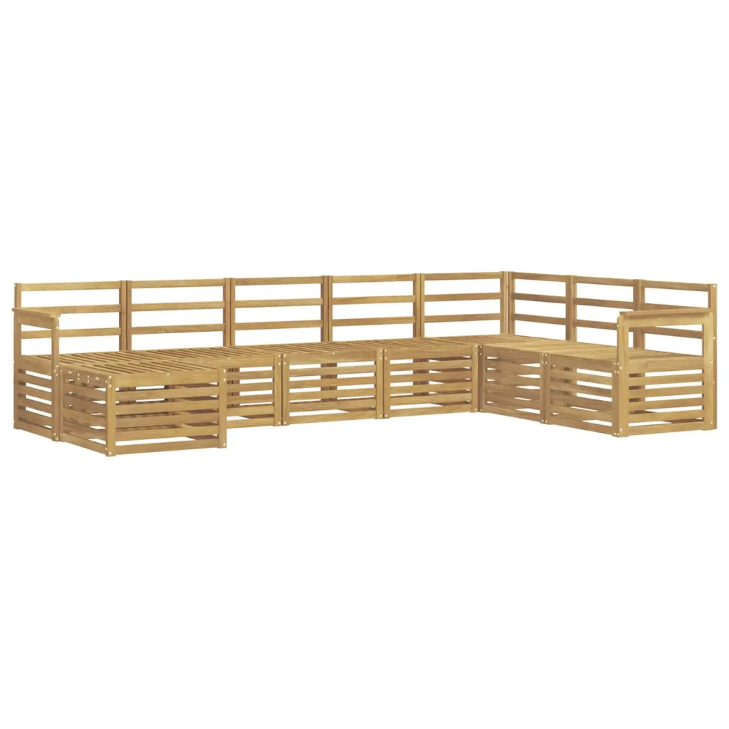 Set di divani da esterno 8 pcs Bianco 306 x 187,5 x 73 cm 3392299