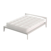 Topper Matrimoniale Trapuntato 800 gr/mq con Fascia Coprimaterasso Morfeo Bianco