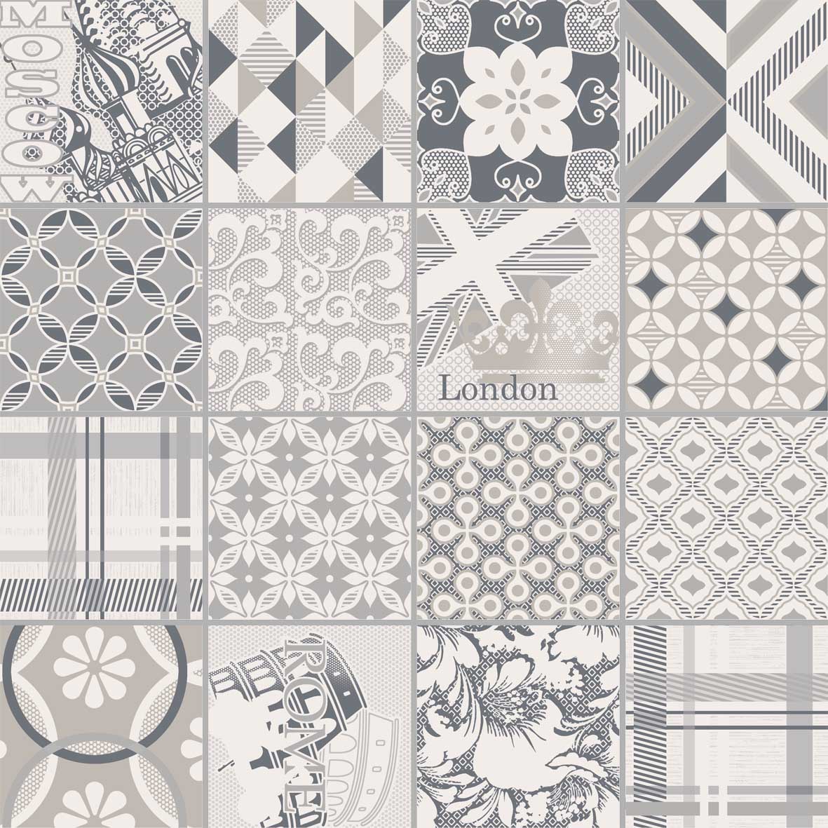 MOSAICO CITY GRIGIO FOGL.30X30