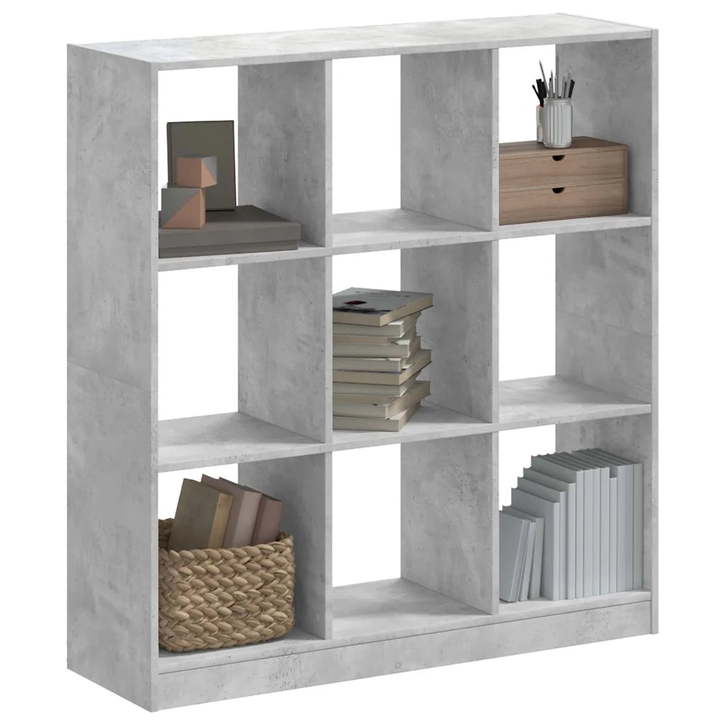 Libreria Grigio Cemento 102x32x108 cm in Legno Multistrato 3307840