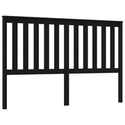Testiera | Testata per Letto Nera 166x6x101 cm in Legno Massello di Pino