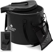 Emmer Kamperen Tuin Buitenshuis Opvougbile - Inlapbarile Emmer Acqua Vis Emmer con Coperchio a Strisce e Coperchio a Gas