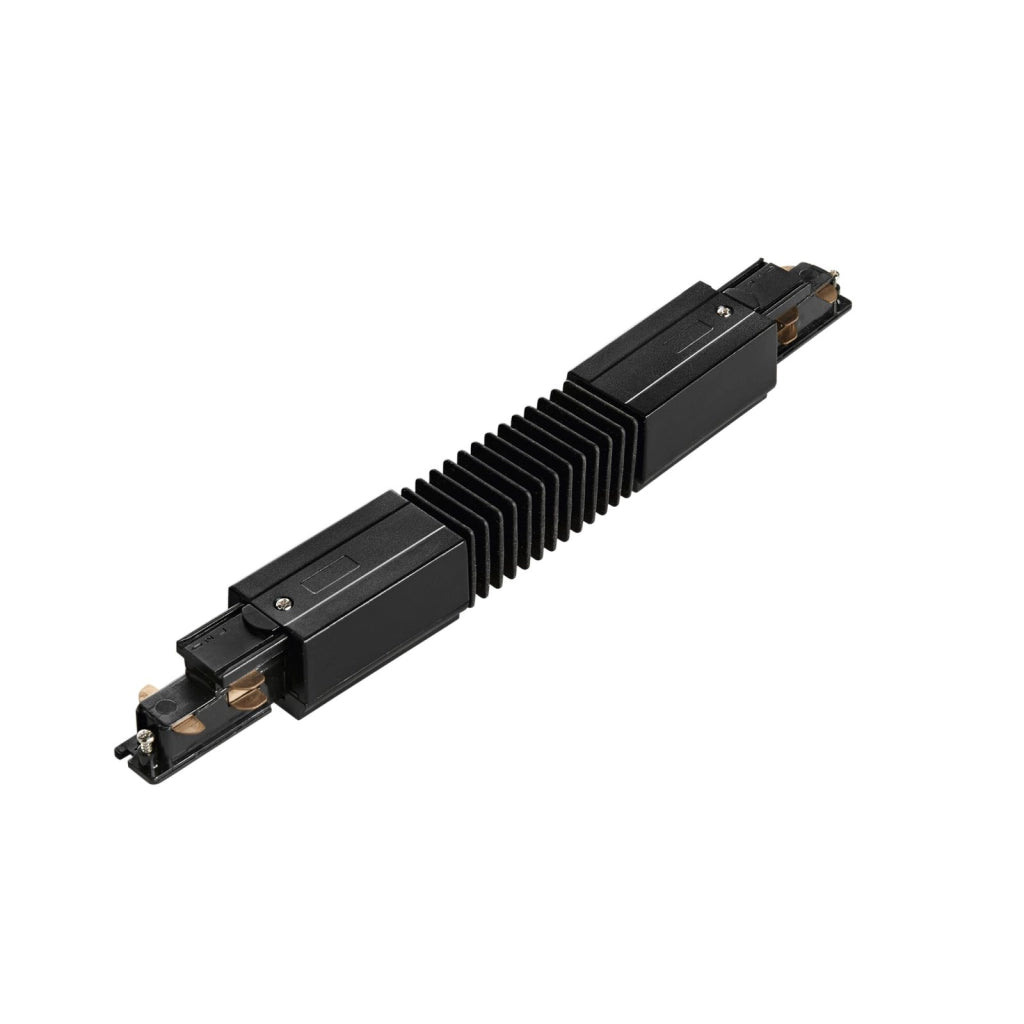 LED-RAIL-FLEX-DA-NER CONNESSIONE FLESSIBILE LINEARE PER BINARIO TRIFASE RAIL NERO DALI 30,8X3,5X3,3CM