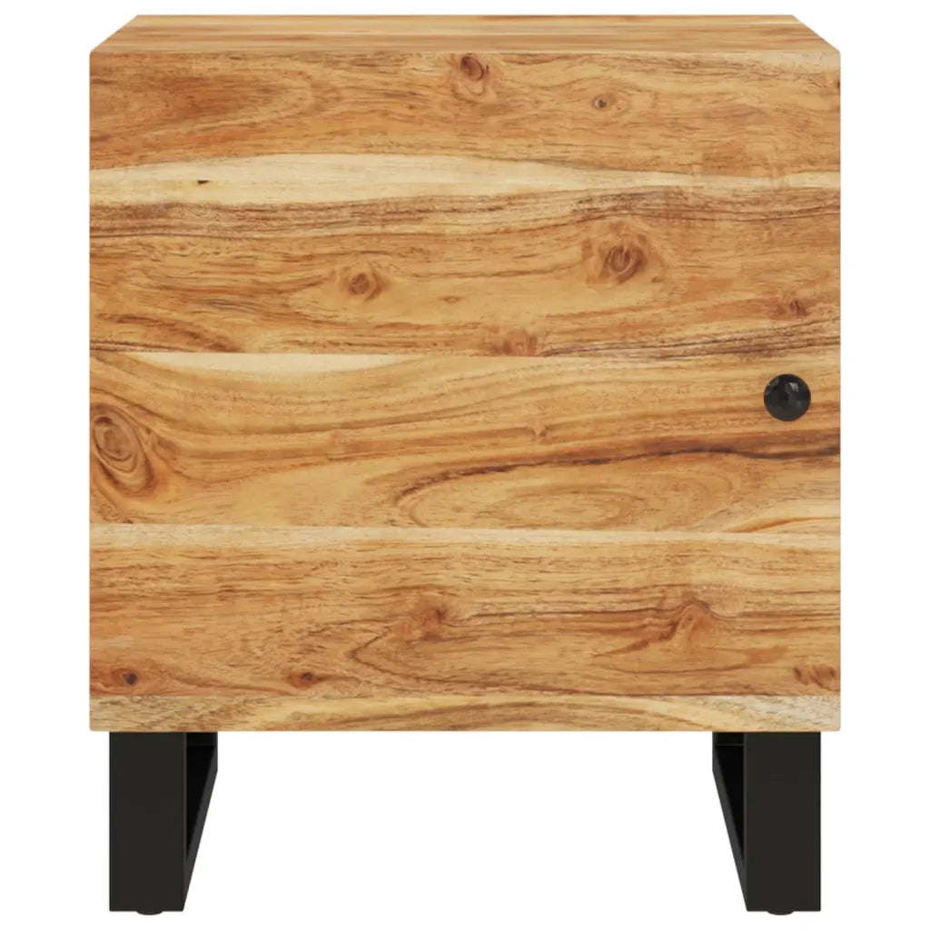 Comodino 40x33x46 cm in Legno Massello di Acacia 345210