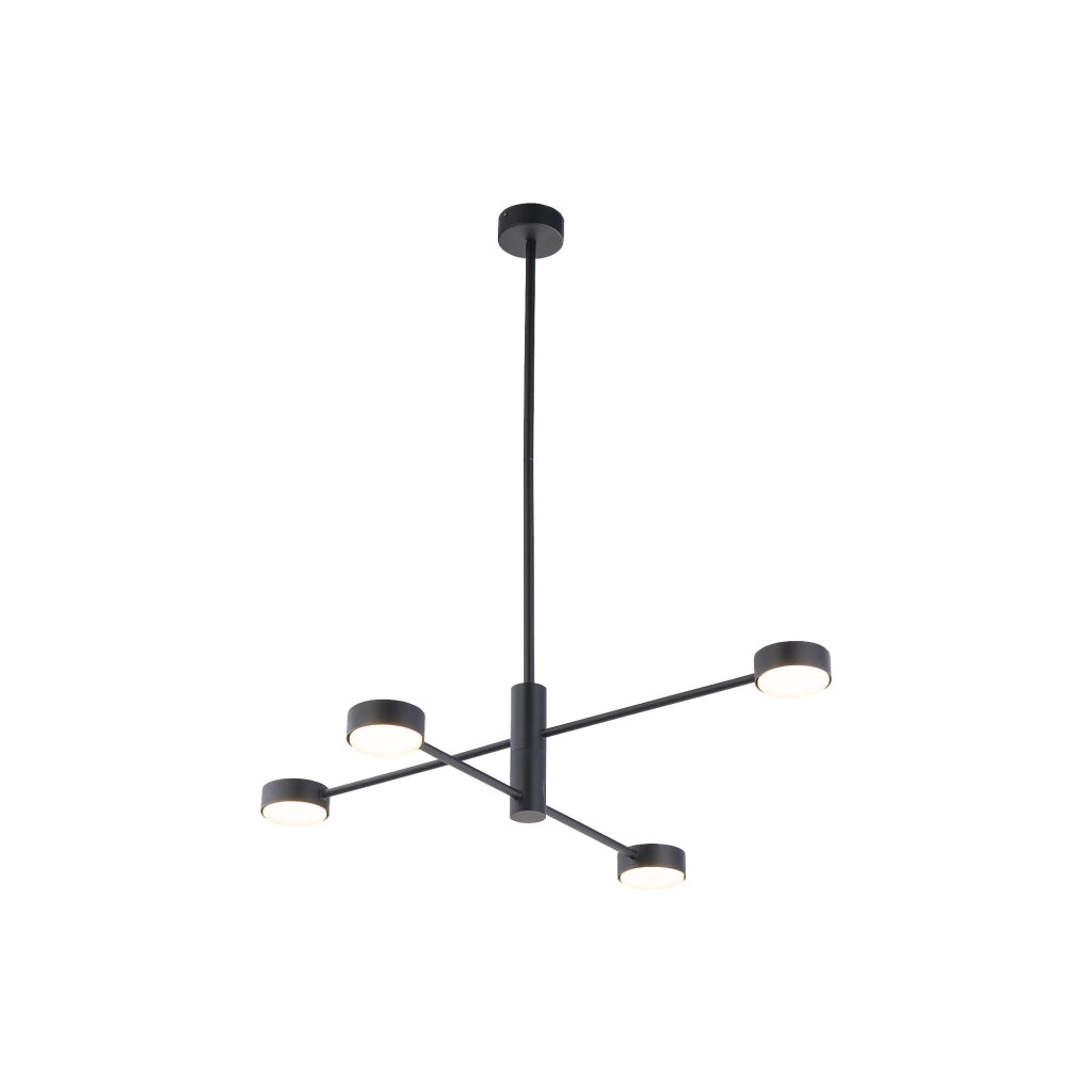 Plafoniera LED Nowodvorski Orbit nera metallo 4xGX53