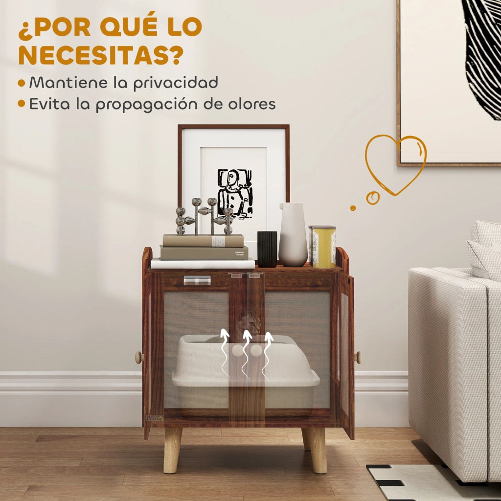 Tavolino da salotto con cassetti ¨C Minimal ¨C 55x43x59,6 cm marrone