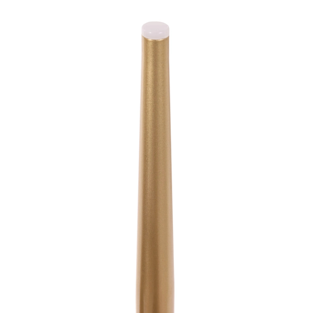 Sedia da pranzo in velluto beige con gambe dorate