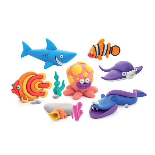 Set Pasta Modellabile Plastilina per Bambini 15 Barattoli 2 Stumenti Oceano