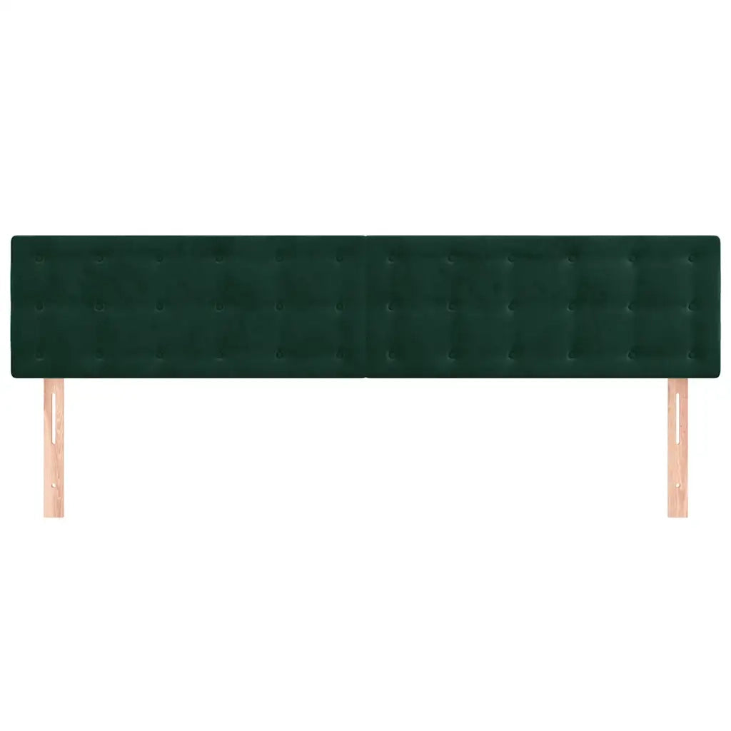 Testiera | Testata Verde Scuro 160x5x78/88 cm in Velluto