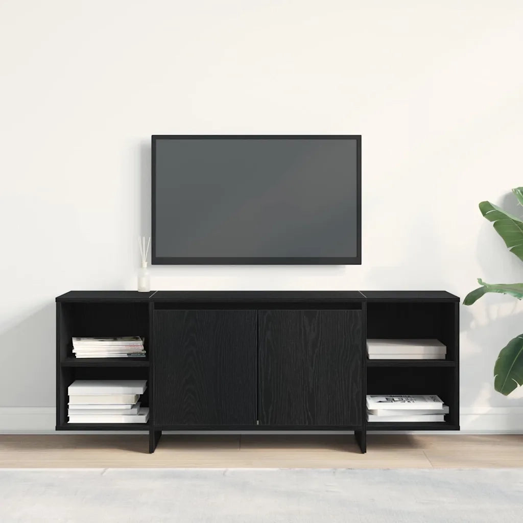 Mobile TV-Credenza per TV-Console TV Rovere Nero 120 x 30 x 40,5 cm Legno multistrato 517032