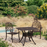 Set da Bistrot 3 pz in Alluminio Pressofuso Bronzo cod mxl 45033