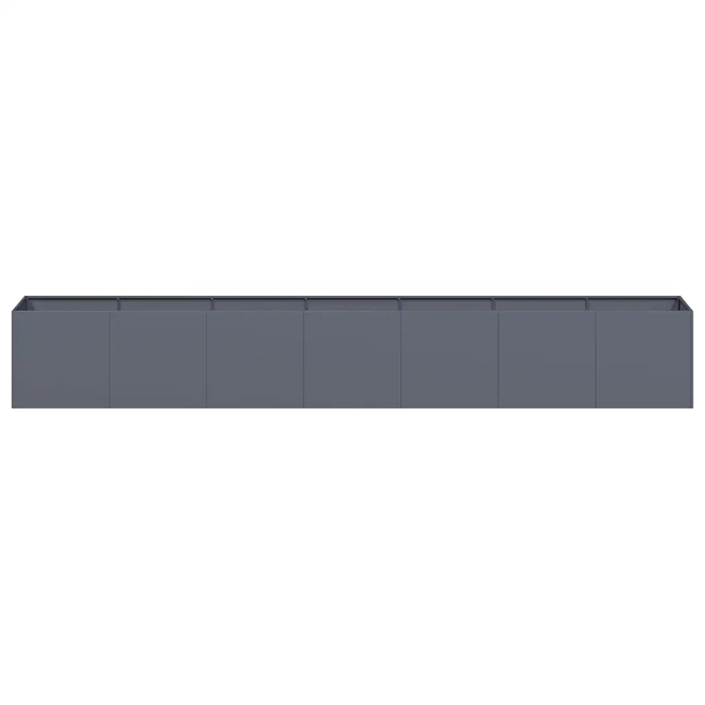 Fioriera Antracite 280x40x40 cm in Acciaio Laminato a Freddo 860691