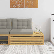 Divano da Esterno con cuscino-Divano da Giardino Bianco 115 x 83 x 73 cm 396631