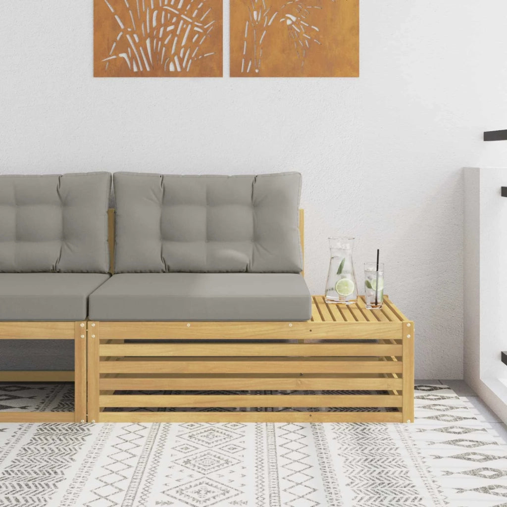 Divano da Esterno con cuscino-Divano da Giardino Bianco 115 x 83 x 73 cm 396631
