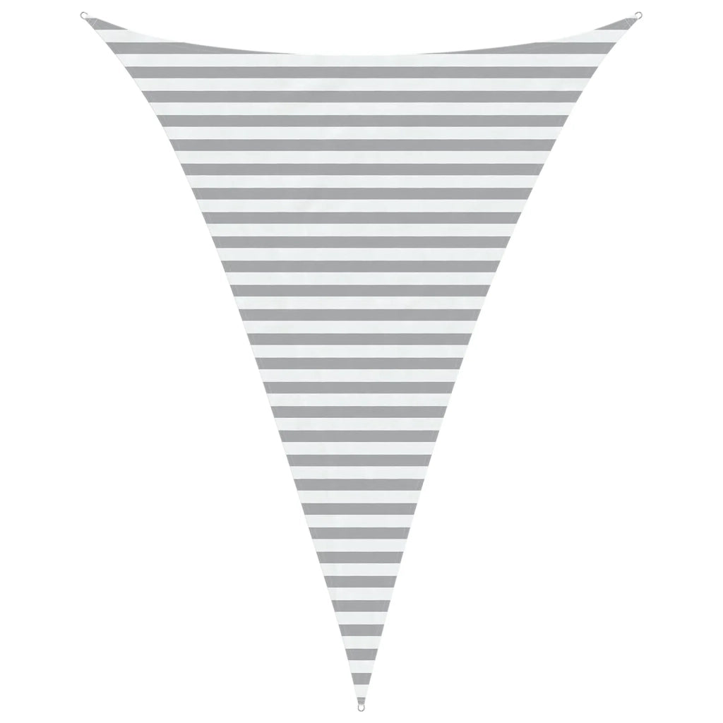 Vela Parasole | Telo Ombra | Vela da ombra solare Grigio chiaro e bianco 3 x 4 x 4 m