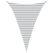 Vela Parasole | Telo Ombra | Vela da ombra solare Grigio chiaro e bianco 3 x 4 x 4 m
