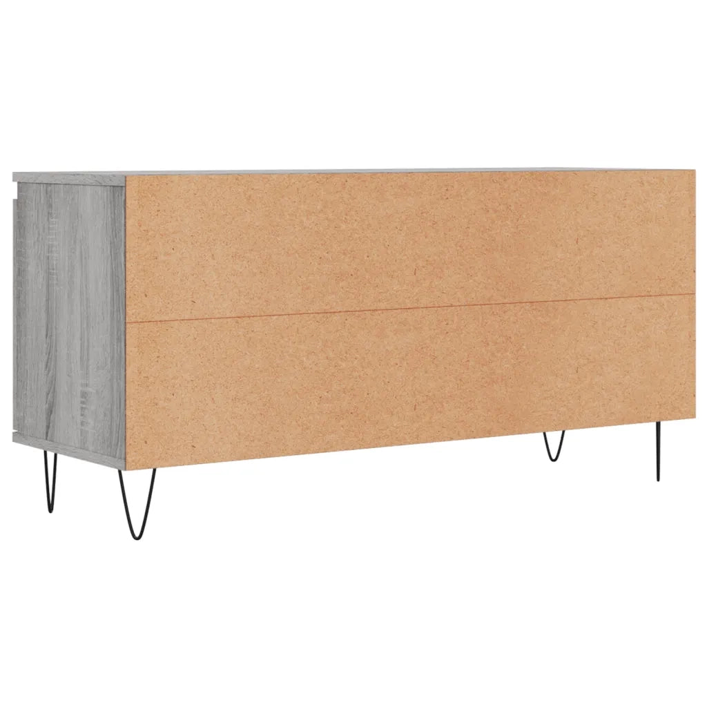 Mobile Porta TV-Credenza TV Grigio Sonoma 104x35x50 cm in Legno Multistrato