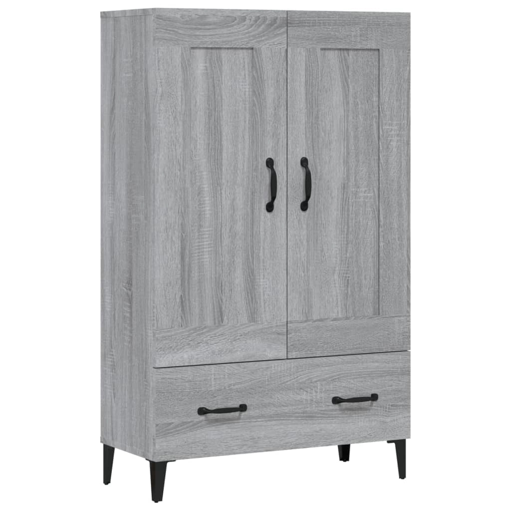 Credenza credenza cassettiera mobile contenitore organizer cucina soggiorno soggiorno Sonoma 70 x 31 x 115 cm derivati ​​del legno grigio 02_0036505