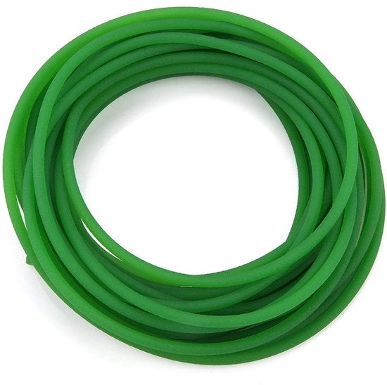 Cintura in Poliuretano per Prestazioni Elevate - Cintura Circolare - Cintura di Guida - Prestazioni Elevate - Superficie Verde Ruvida - 5mm x 10m - Cintura Circolare