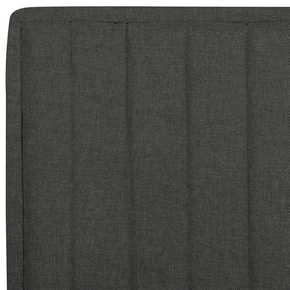 Letto singolo tessuto grigio scuro regolabile elettronicamente con telecomando senza testiera 90x200 cm stile moderno