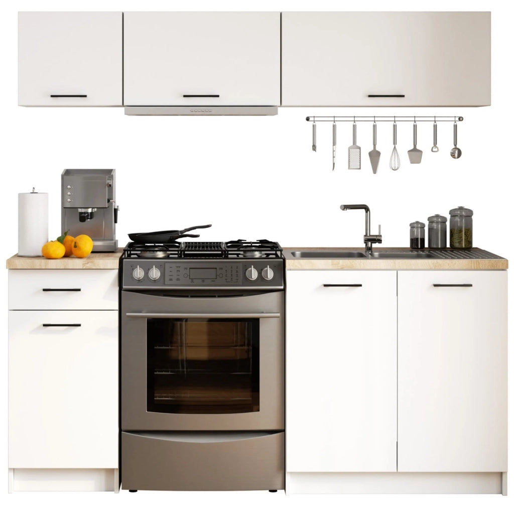 Mobile da cucina pensile sistema AKORD OLIWIA G1 Bianco 80 cm 1 anta 80x30x29 cm