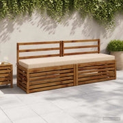 Cuscini per Panchina a 2 Pezzi SOEST 2 pz 100% Poliestere Crema 949973