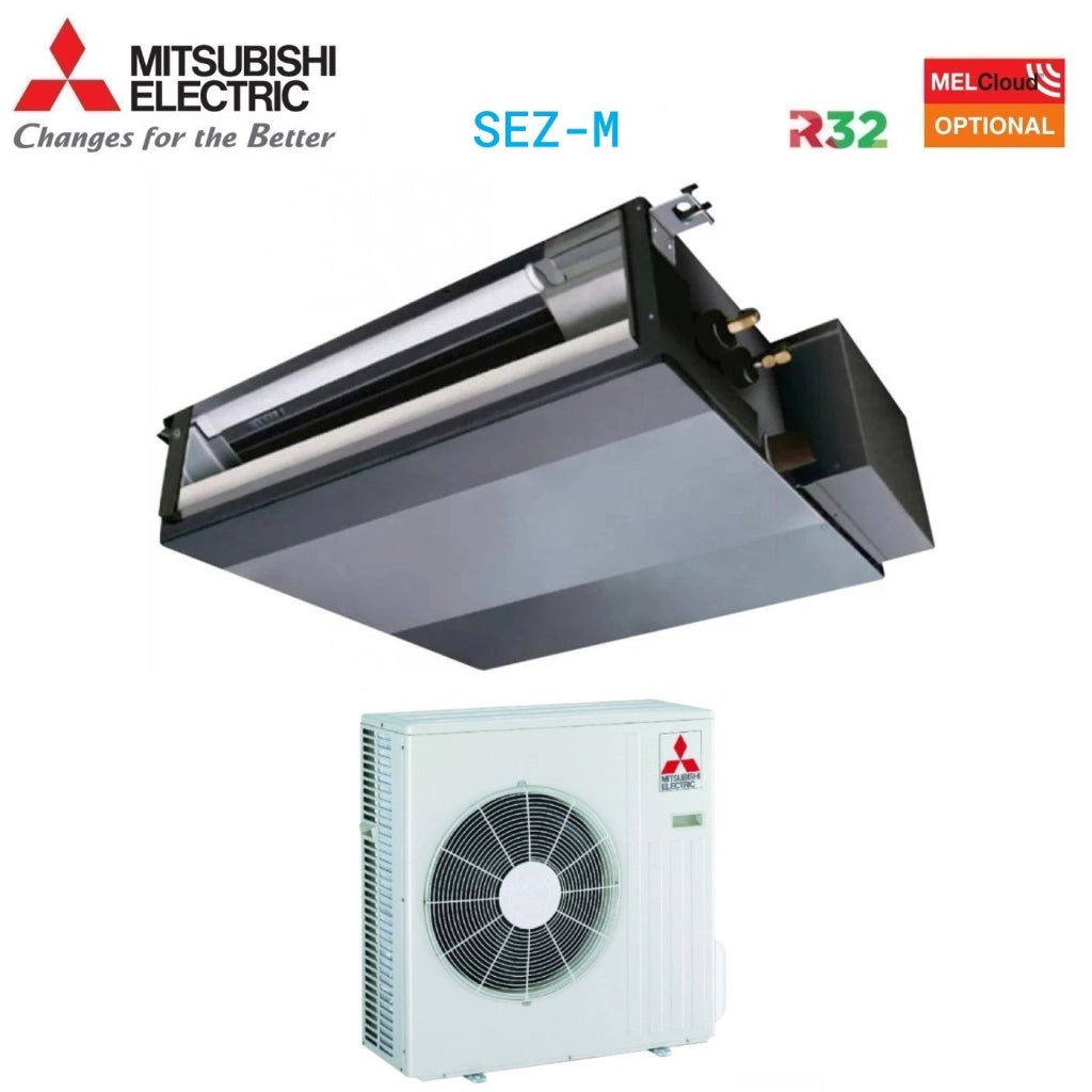 Climatizzatore Condizionatore Mitsubishi Electric Canalizzato Canalizzabile Inverter 21000 Btu SEZ-M60DA + SUZ-M60VA R-32 Wi-Fi Optional