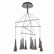 Lampadario Italux Luca LED 10 luci bronzo 73cm 3000K
