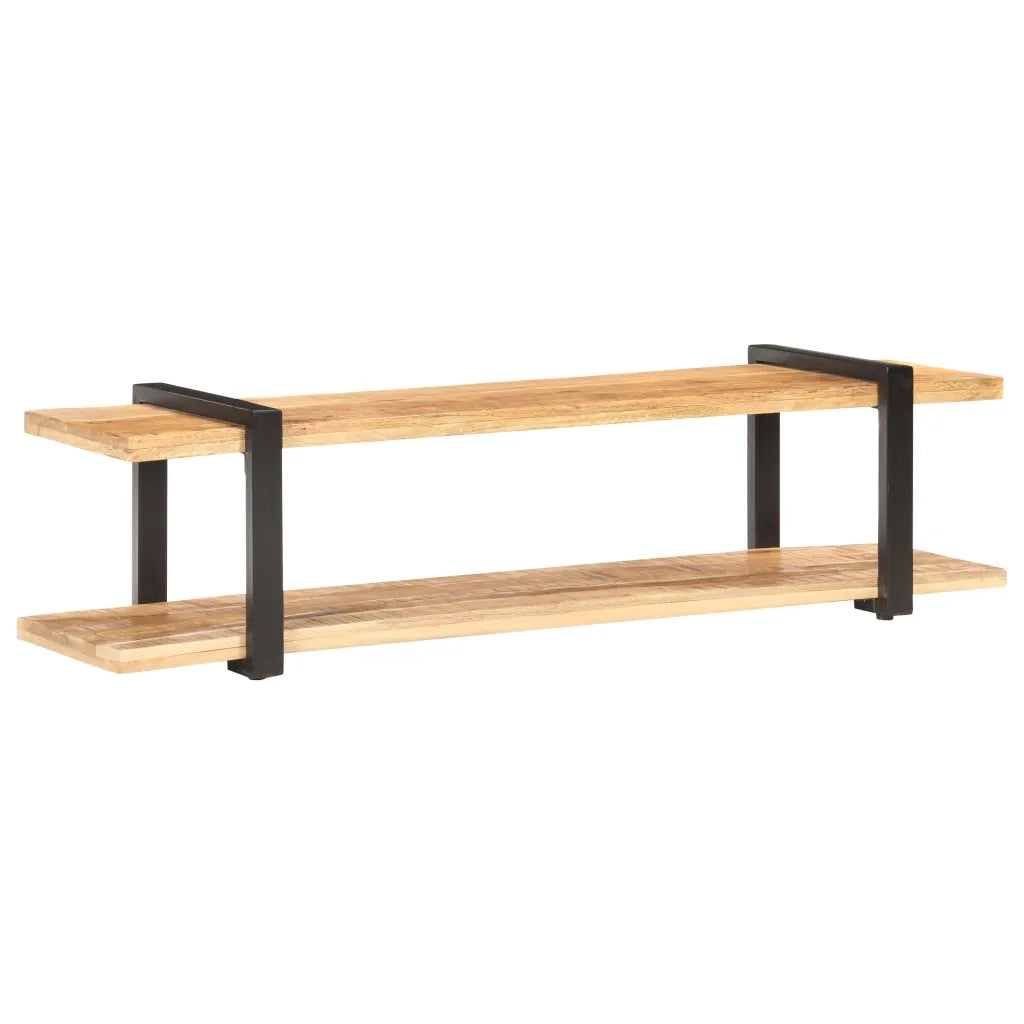 Mobile Porta TV 160x40x40 cm in Legno Massello di Mango Grezzo 320497