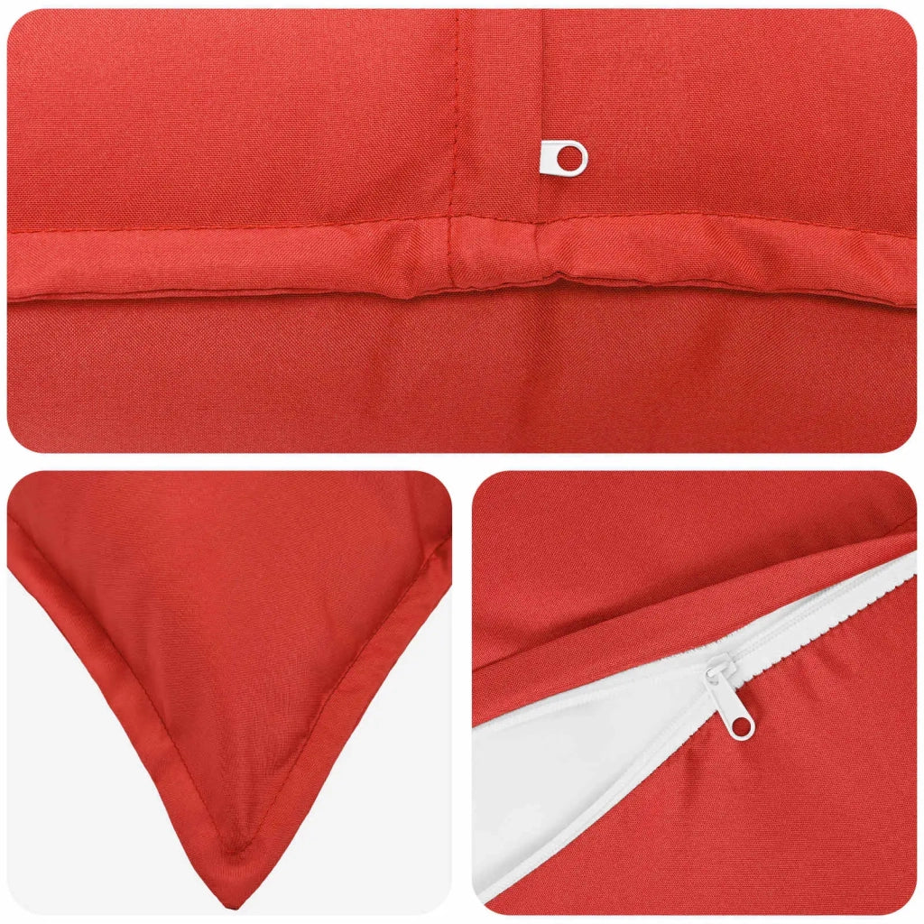 Federa 2 pz HOUTEN Rosso 45 x 45 cm Poliestere 918769
