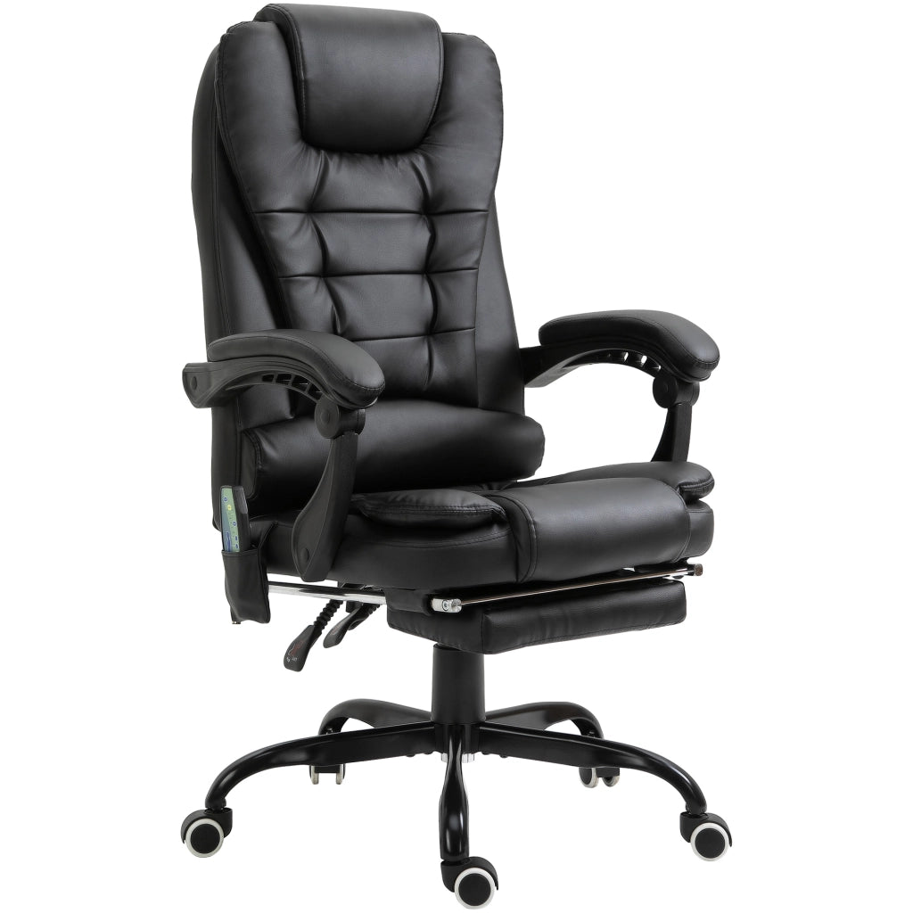 Sedia da ufficio con massaggio e poggiapiedi ¨C zephmum ¨C 67x79x111-121 cm