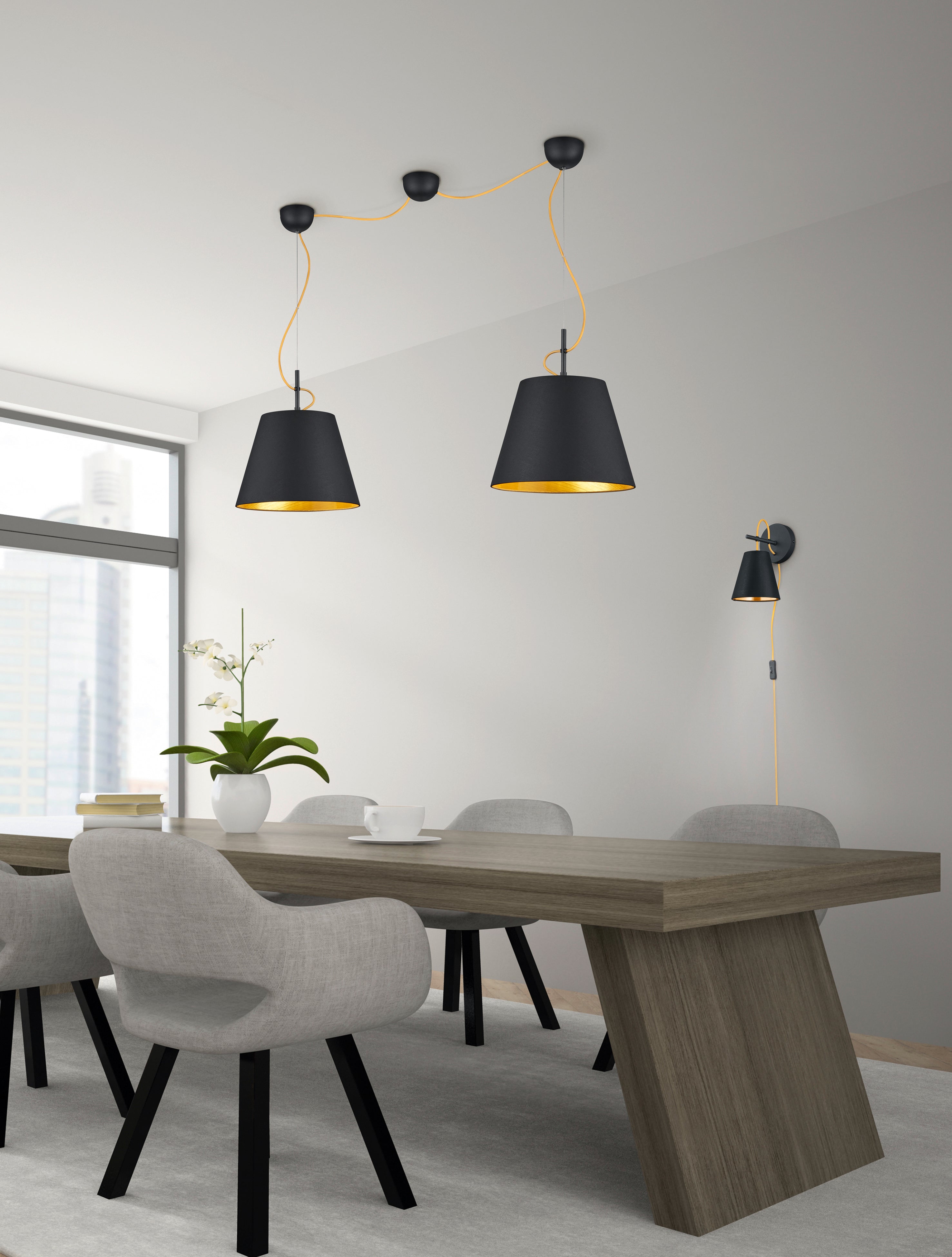 Applique da Esterno  E14 in Metallo Nero Opaco