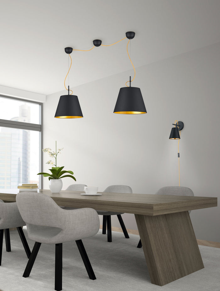 Applique da Esterno  E14 in Metallo Nero Opaco